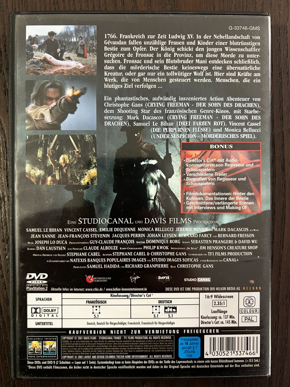 Tutti i DVDs: Pakt der Wölfe – Usato da Zürich venduto da FilmFreunde 1