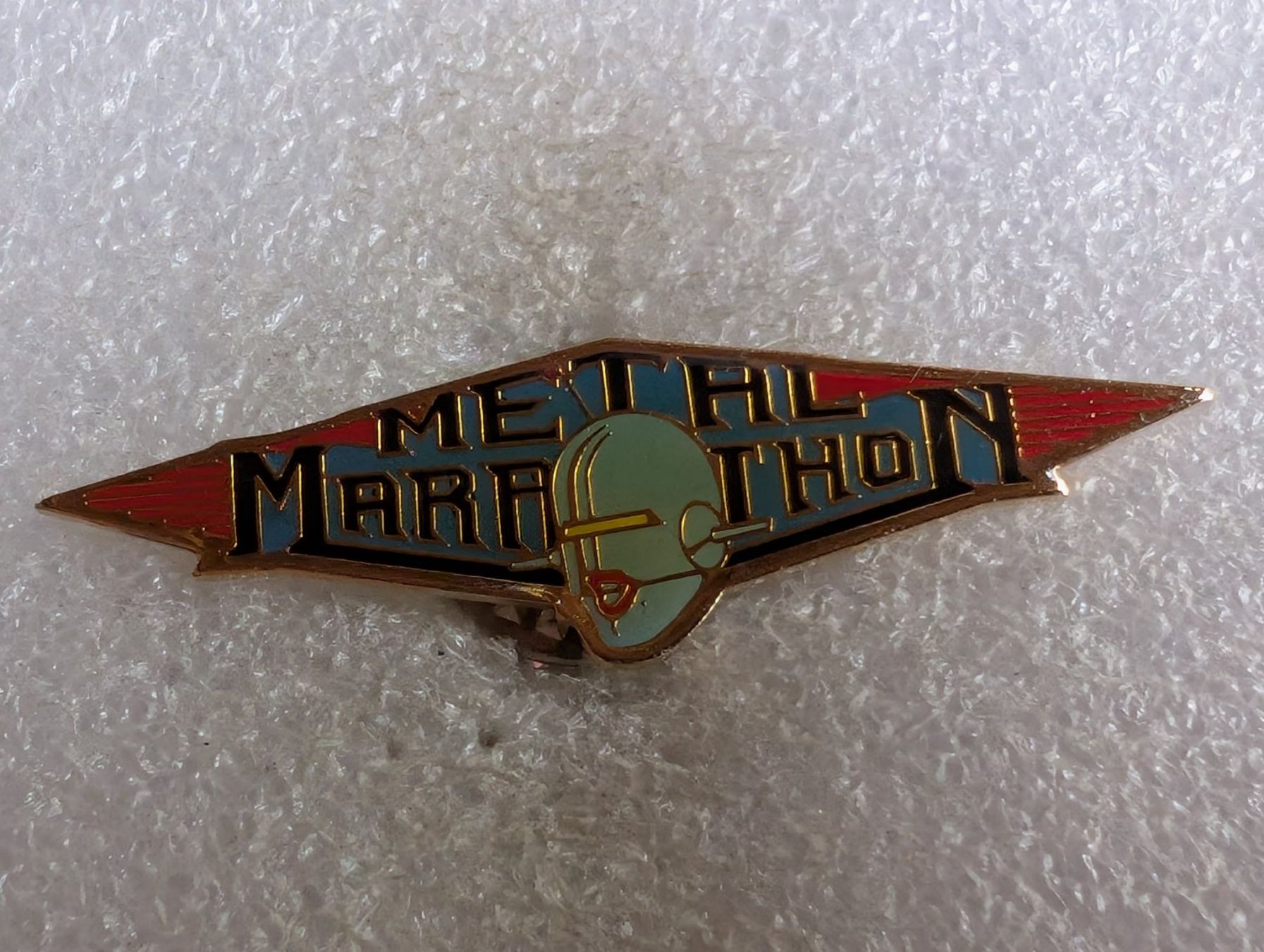 Placchette & Badge: Ansteckpin 160: Metal Marathon – Usato da Oppligen venduto da Pin-Fall-Shop