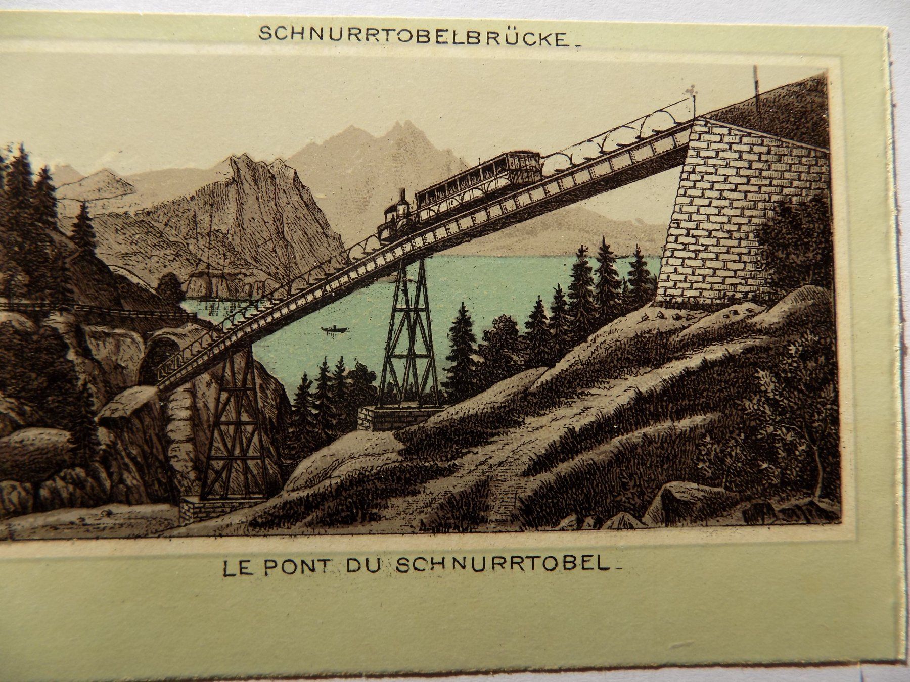 Incisioni: Die Schnurtobelbrücke – Usato da Risch venduto da Antikfee 3