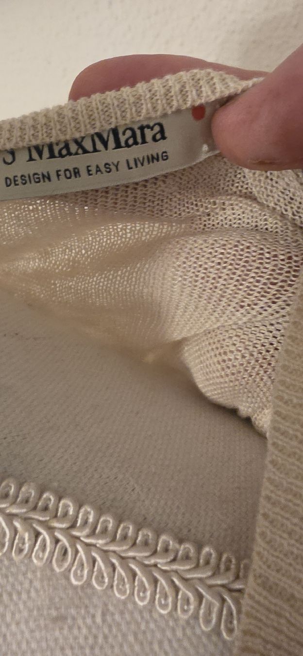 Max Mara Pullover & Sweatshirts: Max Mara Pullover beige leichtes Gestrick Gr M  – Gebraucht aus St. Gallen von mania03 2