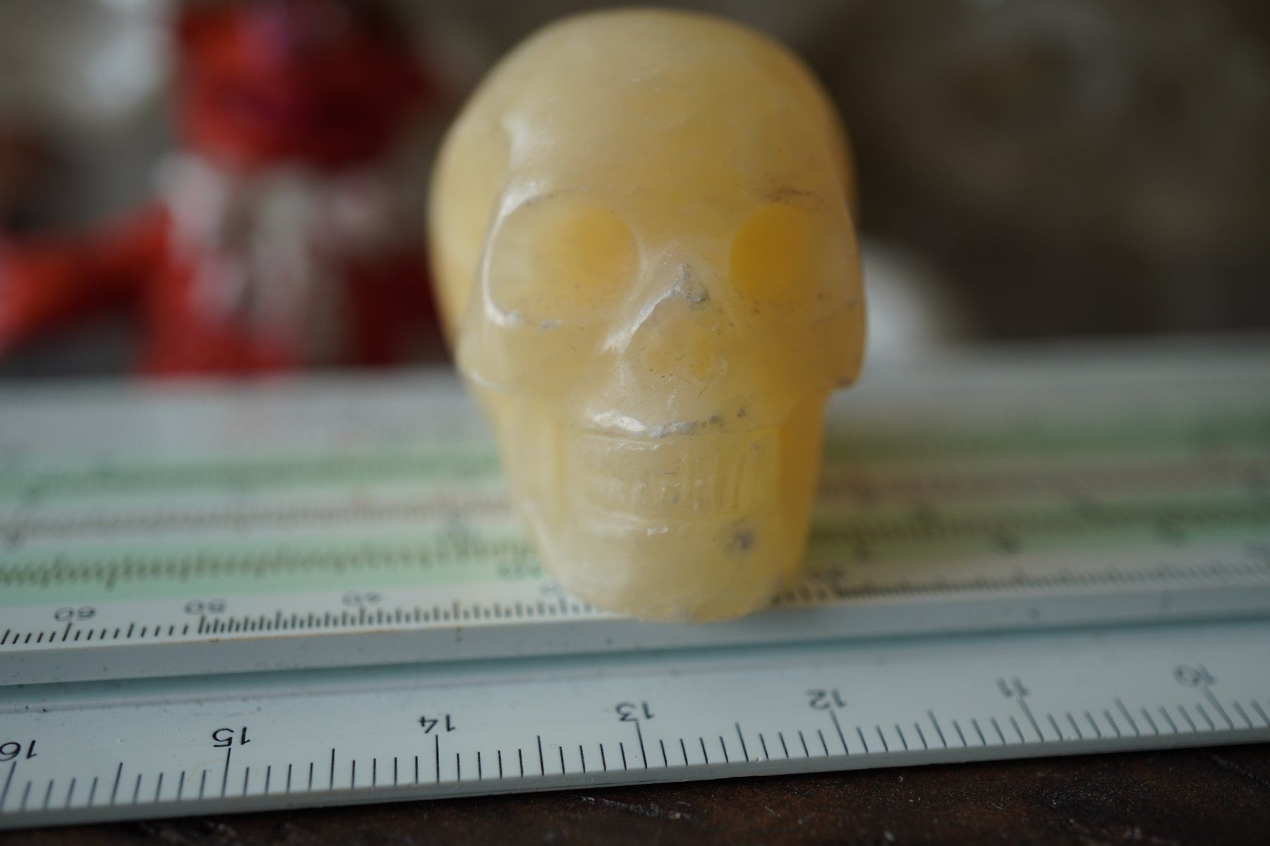 Mineralien & Heilsteine: Calcit  Gelb    Skull  Detailliert     "Topstone" – Neu und originalverpackt aus Eschenbach SG von topstone 6