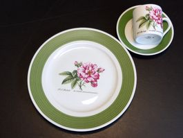 HUTSCHENREUTHER Teller Tasse P.J. Redouté XII
