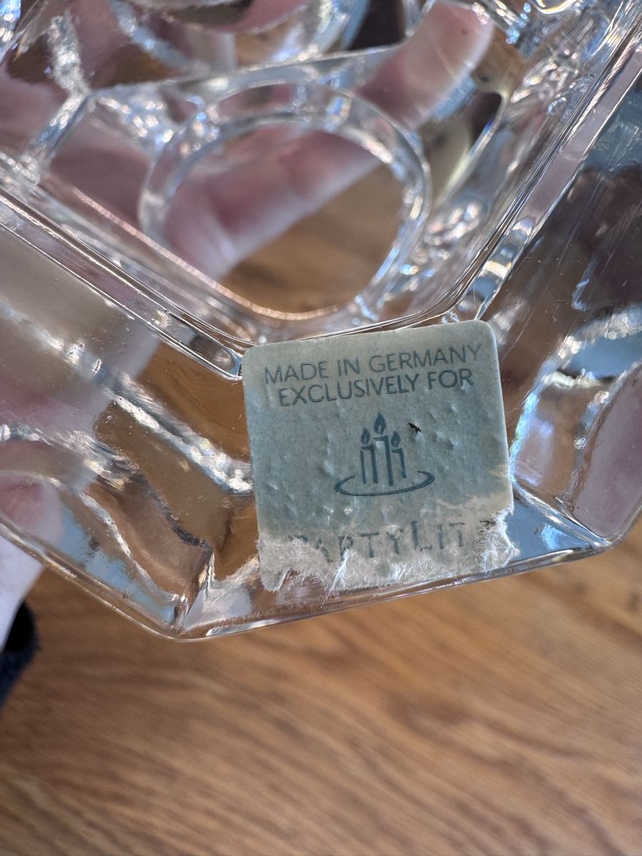 Portacandele: Glas Kerzenhalter Kerzenständer Made in Germany – Usato da Niederbüren venduto da Oetschli 4