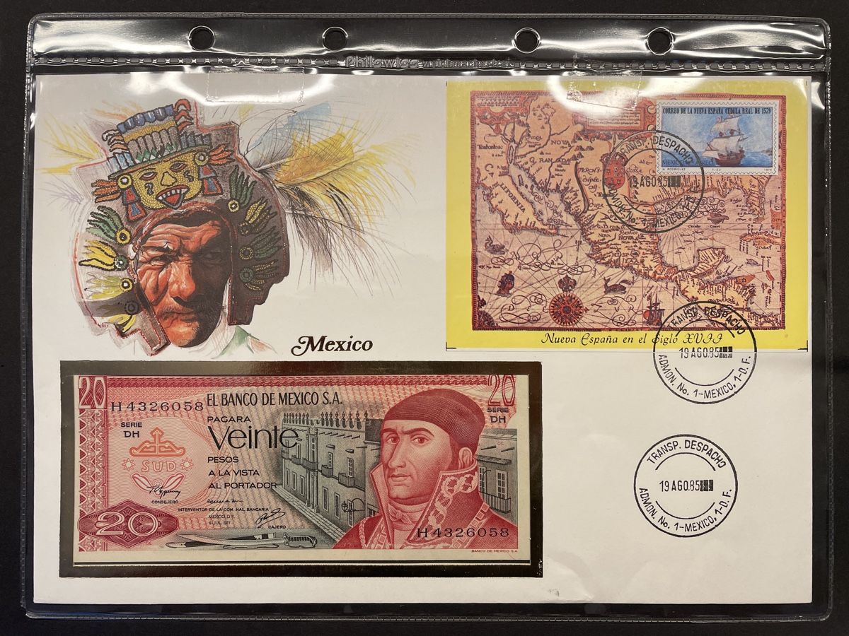 Banconote: Banknotenbrief Mexico #25 – Usato da Schachen LU venduto da Perlentraum
