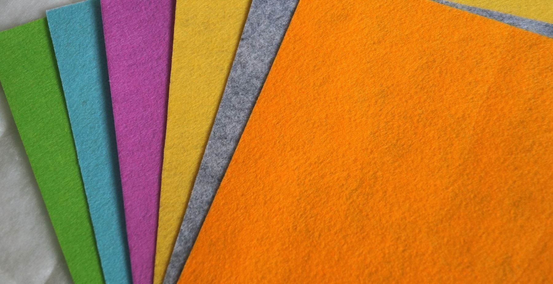 Bastelsets: BASTELFILZ-SET, 6 Farben, 30x30 cm Set 6 – Neu (gemäss Beschreibung) aus Langenthal von flowersNbirds 2