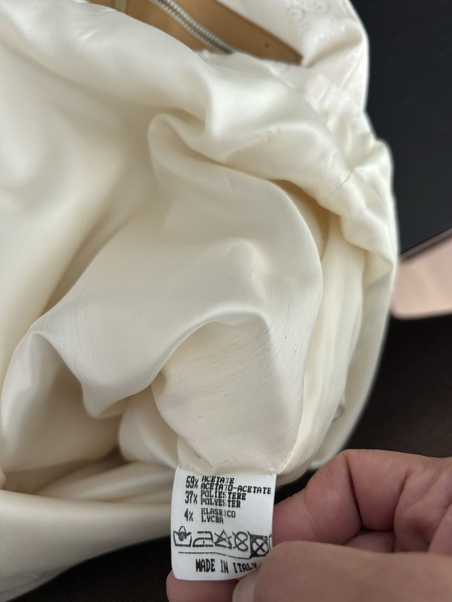 Gonne: Jupe «Expensive!» blanche à fermeture éclair, taille 40 – Usato da Pully venduto da rosipa 6