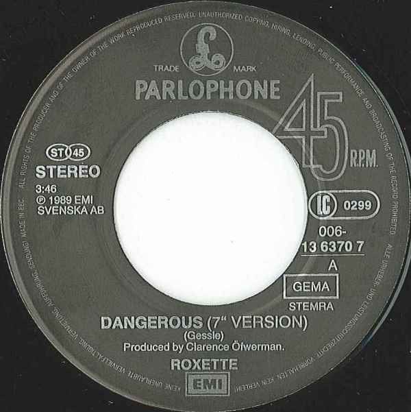 Dischi in vinile: Roxette Dangerous 7" Single EU 1990 Rar – Usato da Thun venduto da Pemoya 2
