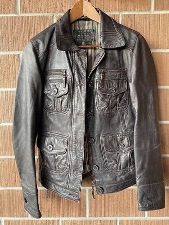 Tolle Lederjacke im used look (Grösse M)