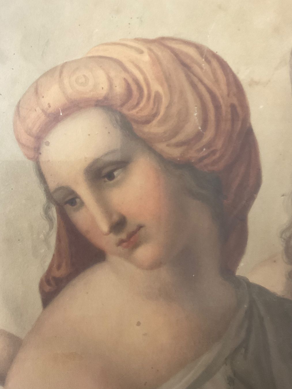 Gemälde: Zwei Musen nach Raphael, Text mit Datierung 1795 der Parnass – Gebraucht aus Bern von vielerart 4
