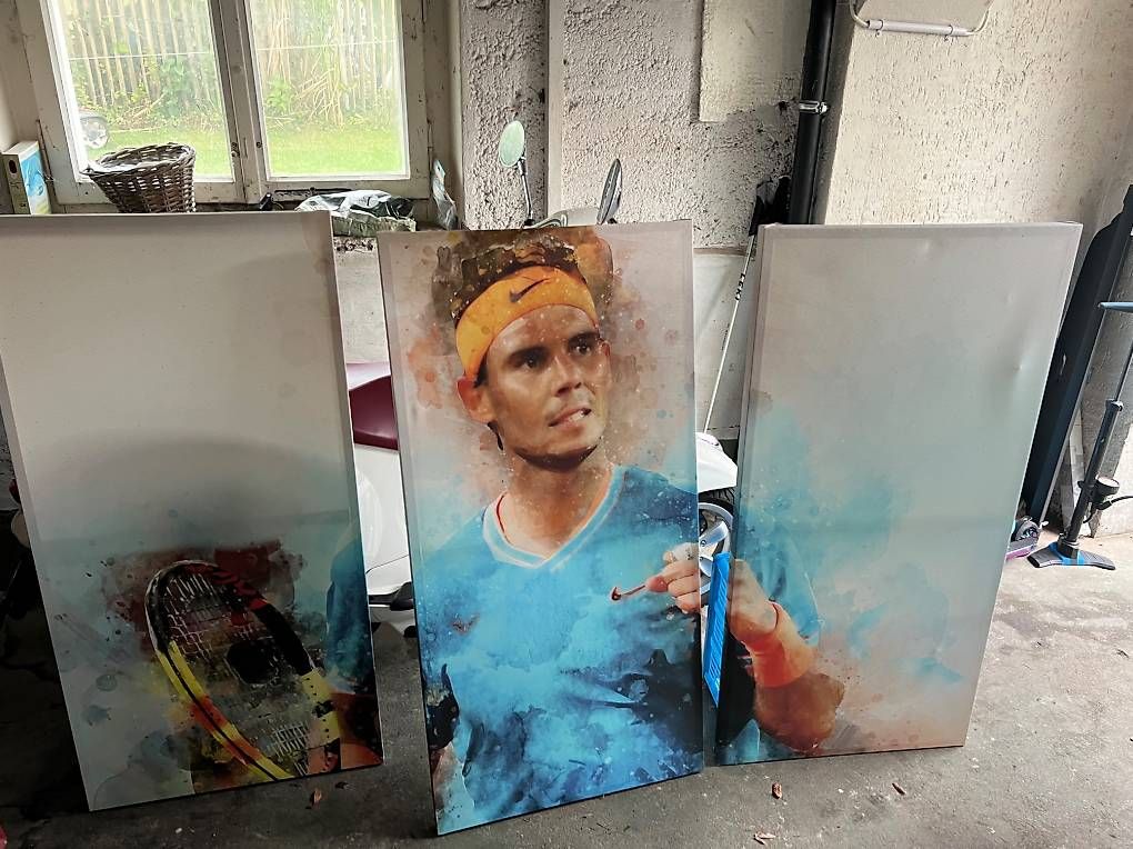 Poster & Bilder: Rafael Nadal Bild - 3-teilig – Gebraucht aus Aarau von dju_8qcq