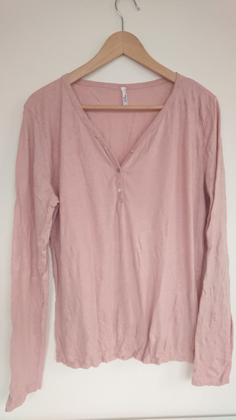 Camicette: Damen Basic Bluse Chicorée Gr. XL Altrosa Krinkellook – Usato da Hallau venduto da CHACLA