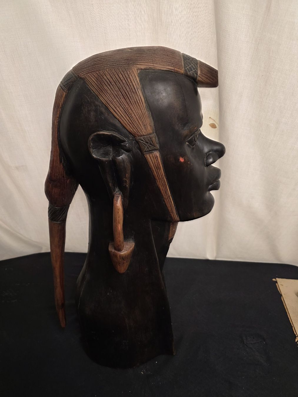 Skulpturen & Statuen: Holzfigur Kopf Afrikanisch ca. 52cm H. – Gebraucht aus Degersheim von Antiko 7