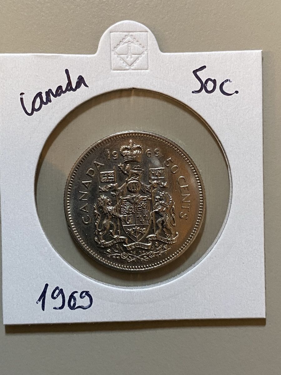 Tutti le monete: Canada - 50 cents - 1969 – Usato da Payerne venduto da Mike1682