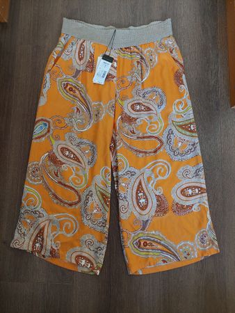 Betty Barclay Sommerhose, Gr. 40, Orange mit Muster