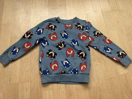 Sonic the Hedgehog Pullover, Grösse 116, Top Zustand!