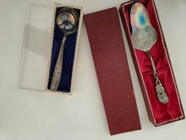 Tortenheber Löffel Silber 100 Vintage Besteck Jugendstil