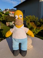 Homer Simpson Stoffpuppe -hoch 45 cm-Vintage + 1 Glas gratis
