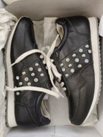 GAUDI sneakers black leather size 37 studs new