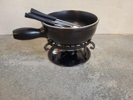 Fondue-Set Schwarz, Komplett, Gemütliche Abende! Top