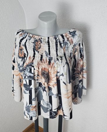 leichtes Carmen Shirt Gr. s Sonnenblume