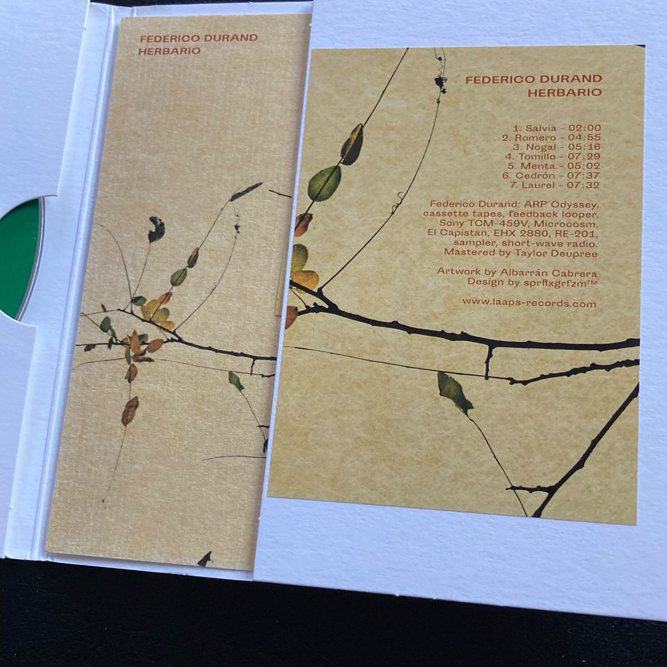 CD: Federico Durand - Herbario | Ambient – Usato da Bern venduto da Ntsamina 1