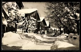 AK Beatenberg, Ortspartie im Schnee