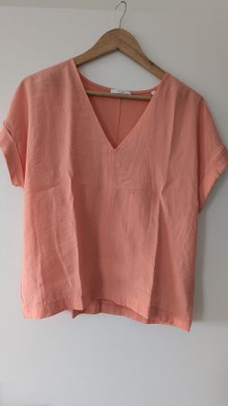 Sommerliches OPUS Shirt, Gr. 38, lachsfarben, neuwertig
