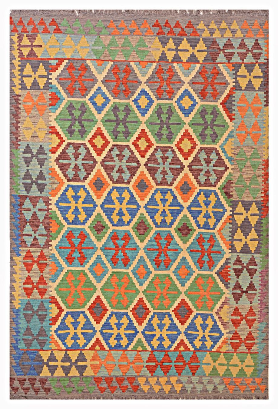 Kelim Tappeti: Oriente Afghan Kelim Teppich 200x300 cm – Nuovo e nell'imballaggio originale da Lahore venduto da Fairways79 5