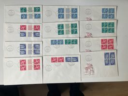 Interessantes Lot FDC 1960 /Zusammen,Kehrdrucke,Zwischensteg