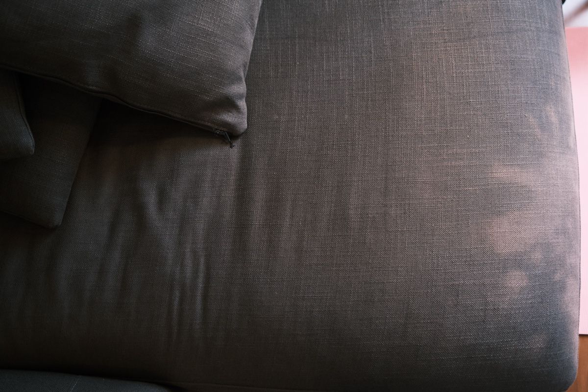 Divani: Corner Sofa in Grey Fabric, Used Condition, Large Size – Usato da Zürich venduto da sgr_rd8q 1