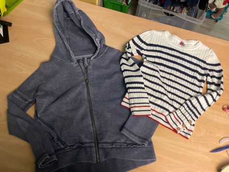 Orchestra Sweat Kaputzen Jäckli+Pulli Gr.128👧🏻