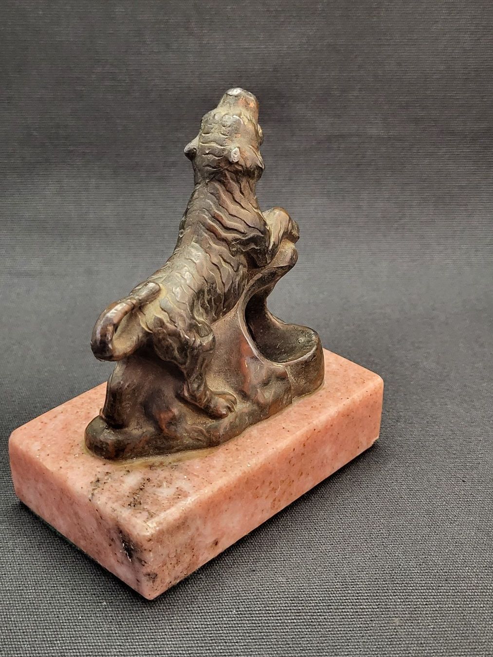 Statuette: Bronze-Tiger auf Marmor-Sockel – Usato da Basel venduto da spinne02 3