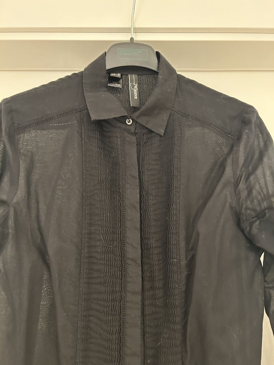 Mango Camicette: Camicia nera leggermente trasparente, marca mango – Nuovo (secondo la descrizione) da Locarno venduto da sca_8bh7 1