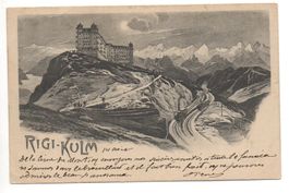 LITHO Rigi-Kulm mit Bahn