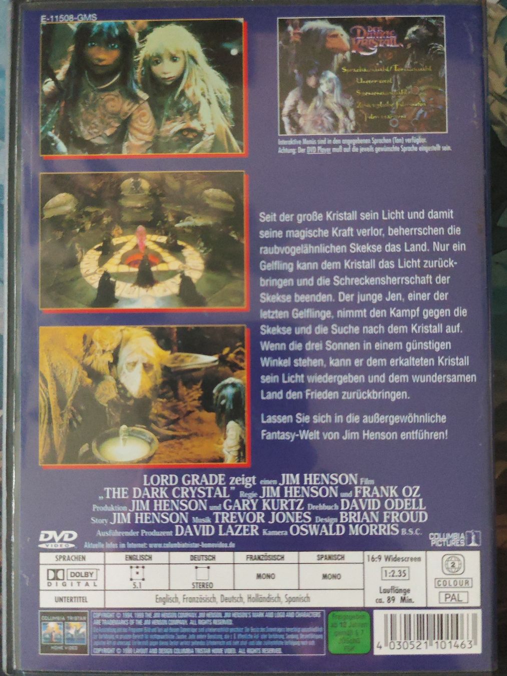 Tous les DVDs: Der Dunkle Kristall  – D'occasion à Laufenburg par grossrto 1