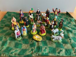 Krippenfiguren Santons de Provence Set für Sammler mit CD