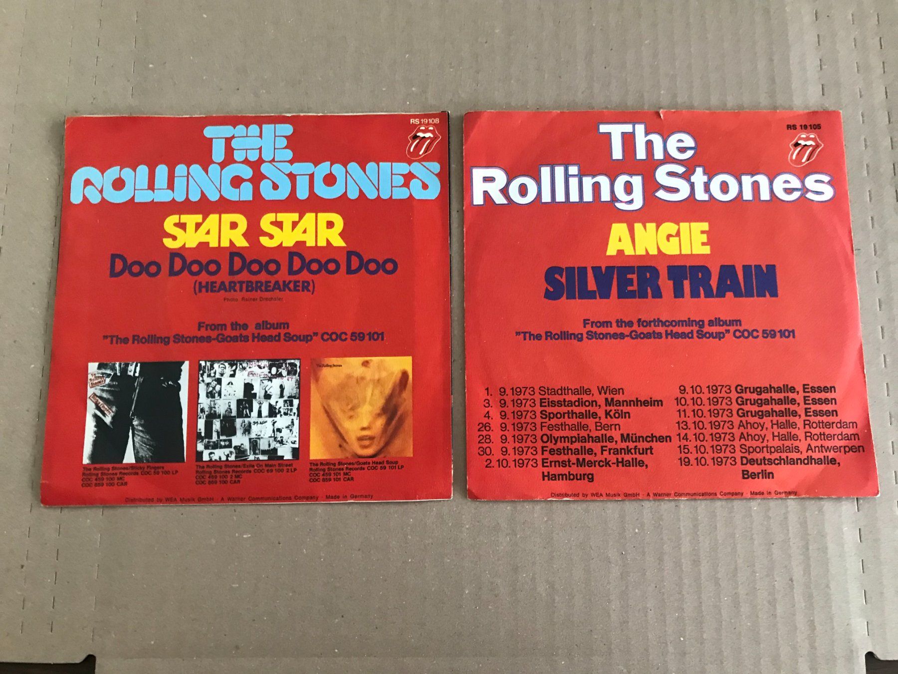 Vinyles: ROLLING STONES - Star Star + Angie – D'occasion à Buchs AG par Archie 1