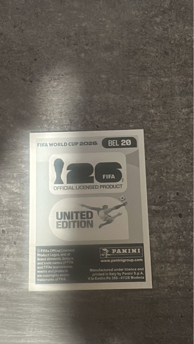 Panini Carte collezionabili: BEL 20 , FIFA WORLD CUP 2026 PANINI  – Nuovo (secondo la descrizione) da Frauenfeld venduto da 1PegPeg1 1