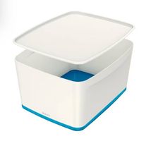 4 Stk.Aufbewahrungsbox MyBox Gross Weiss/Blau 18l