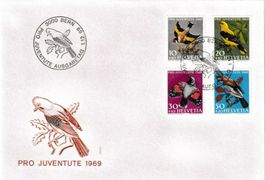 Pro Juventute 1969, FDC ( Serie + Viererblocks)