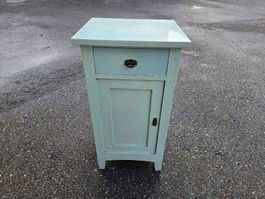 Nachttisch Vintage Look, Shabby Chic, frisch gestrichen