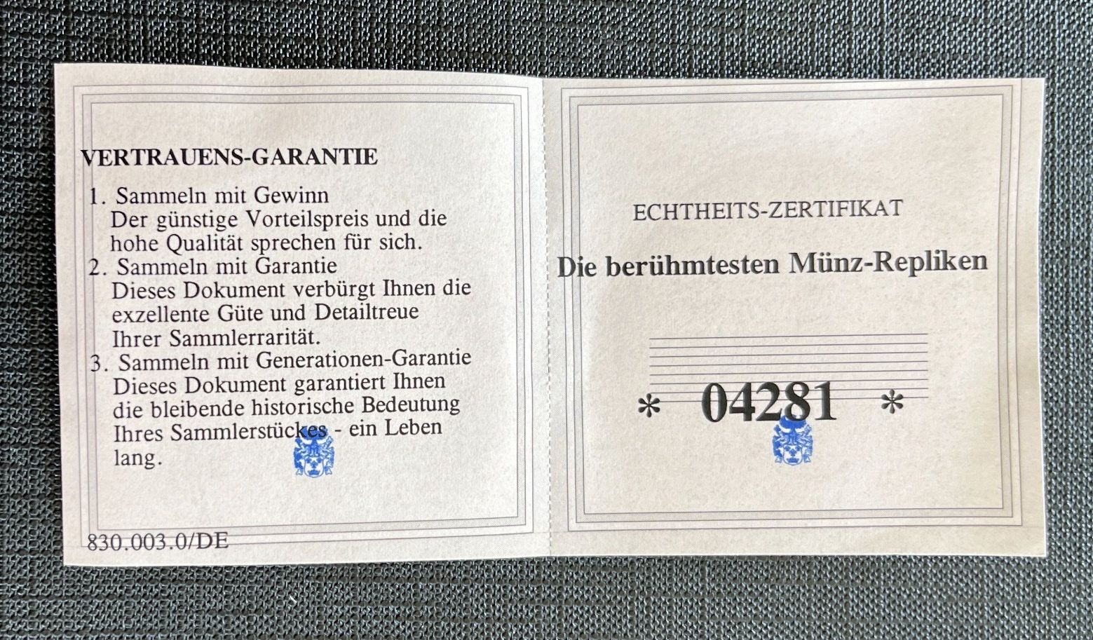 Medaillen: Karl der Große Nummer 04281 von 9999 – Neu und originalverpackt aus Emmenbrücke von inf_9dkq 3