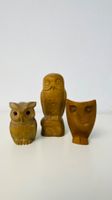 3 Holzeulen Set