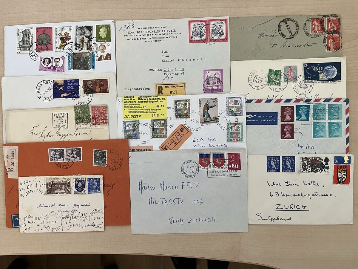 Tutti i francobolli: Briefe alle Welt, Riesenlos – Usato da Uzwil venduto da Tanner212 9