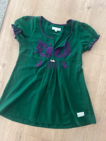 Odd Molly grün mit Stickerei violett Gr1 (S/36)