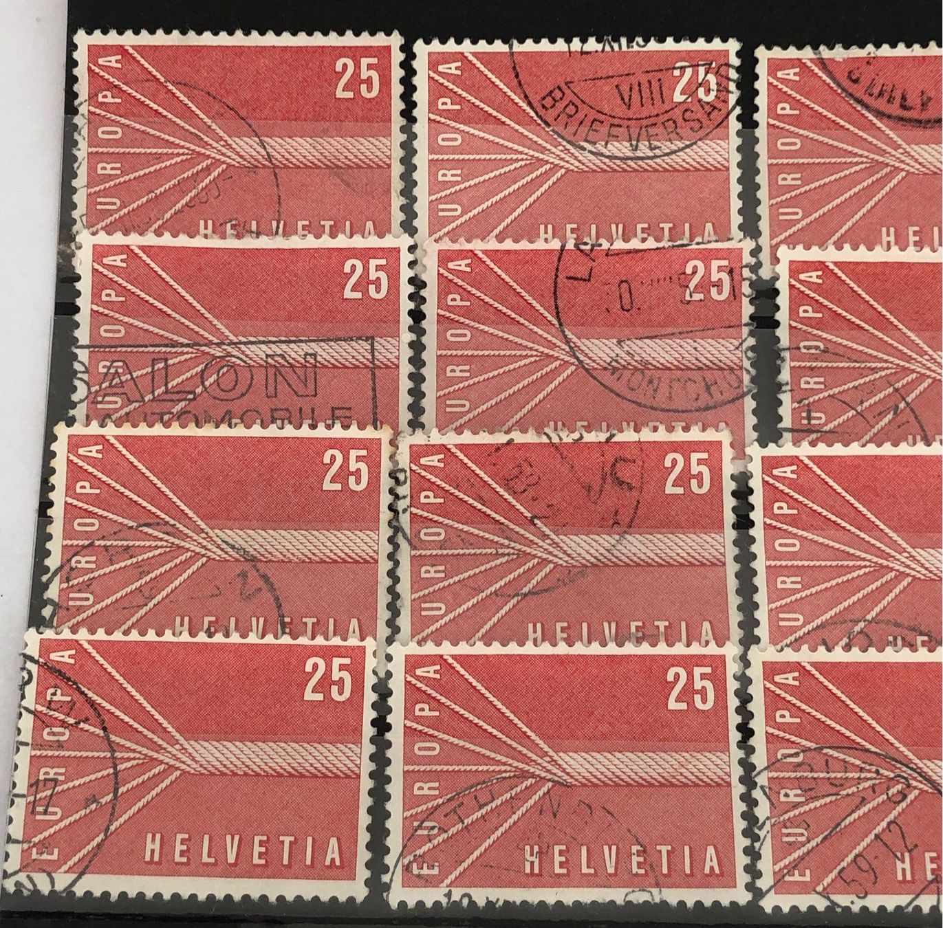Tutti i francobolli: Nr.332 mit Stempel Einsteckkarte Voll – Usato da Aarau venduto da Billa007 1