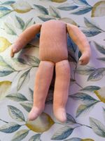 Puppen Körper Stoff, 27 cm, bewegliche Glieder, Puppenbody