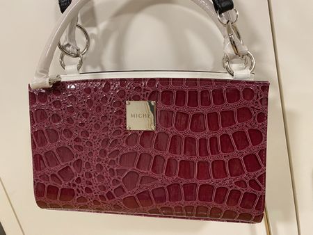 2 in 1 MICHE Taschen-Set: Bordeaux & Grün Kroko-Chic!  💚❤️