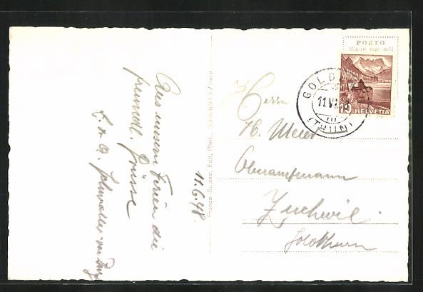 Cartoline postali: AK Goldiwil, Hotel-Pension Waldpark – Usato da Berlin venduto da bartko-reher 1