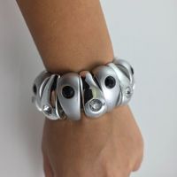 Silberfarbenes Armband mit Strass - Modeschmuck, Top! 557